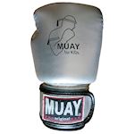 Muay KiDs Gloves - Silver