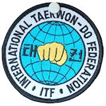 ITF Taekwondo Embleem - licht blauw