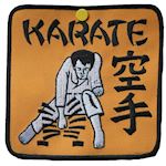 Karate Emblem - black/orange