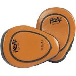 Ronin Coaching Mitt Curved Leather with Gel Pad - brown/black