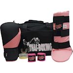 Ronin Ladies Kickboxing Set Complete - Black/Pink