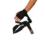 Ronin Gel Padded Gloves Long Strap - Black