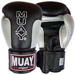 Muay Boxing Glove Premium - Black/Silver