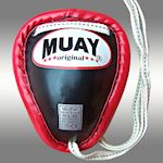 Muay Metal Groin Protector - Black/Red