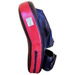 Muay Curved Coaching Mitt Long with Hand per set - Black/Red
