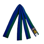 Ronin Budo Belt Thick - green/blue