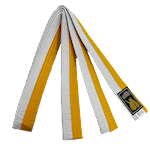Ronin Budo Belt Thick - white/yellow