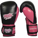 Ronin Sparring Boxing Glove - black/fuchsia