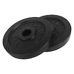 Tunturi Halter Weight Plate Cast Iron Black 2.5 kg P/pair
