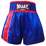 Muay Thai Short 1 Stripe - Blue/Red