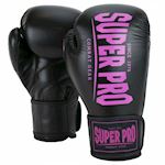 Super Pro Boxing Glove Champ - Black/Pink