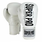 Super Pro Boxing Glove Champ - White/Black