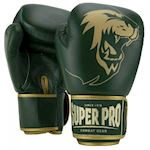 Super Pro Boxing Glove Warrior - Green/Gold