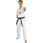 Wacoku Taekwondo Suit White V-neck