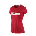 Nike Lady SS Crew Top - Red
